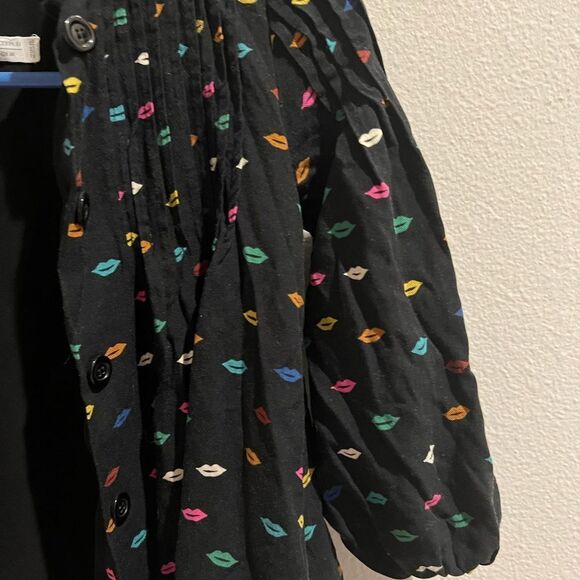 Zara  Kid Girls Buttoned Cute Shirt Dress Sz 6 - Picture 2 of 8